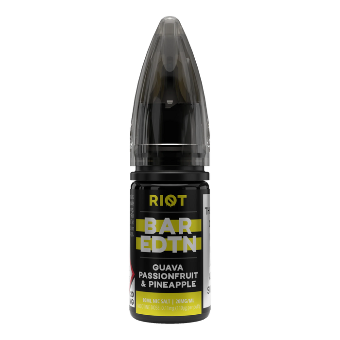 Guava Passionfruit Pineapple Nic Salt By Riot Squad BAR EDTN