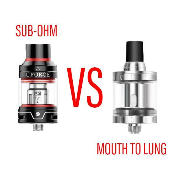 The difference between sub-ohm and mouth to lung - I Love Vapour