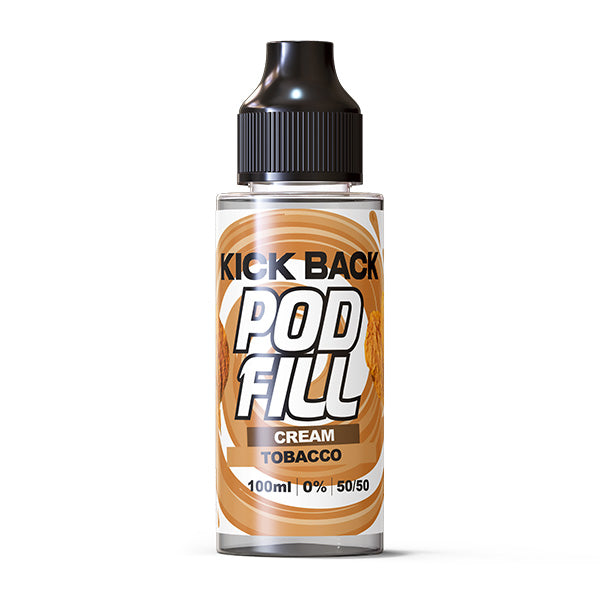 Kick Back Pod Fill Cream Tobacco 100ml Shortfill