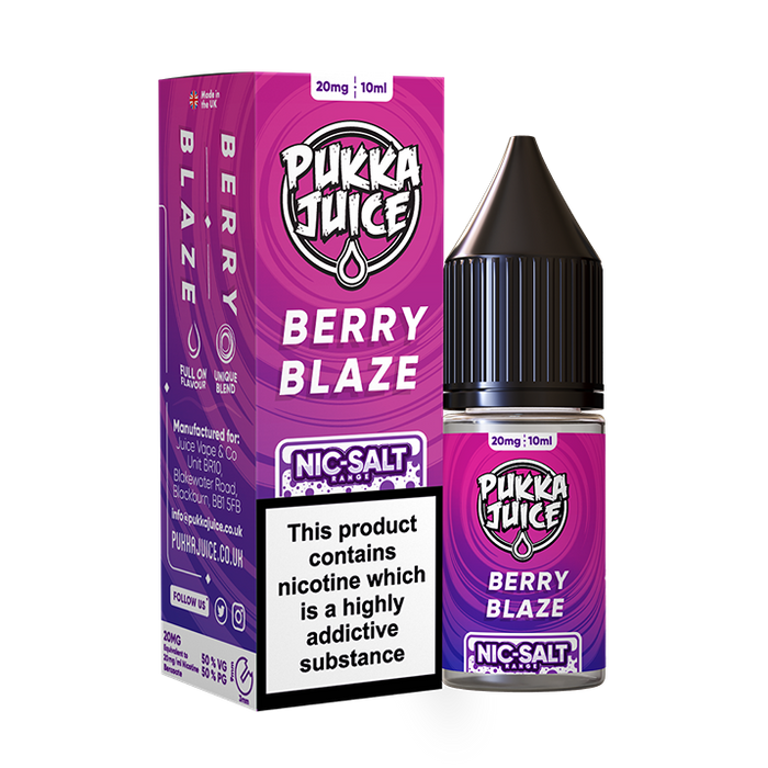 Berry Blaze Nic Salt By Pukka Juice
