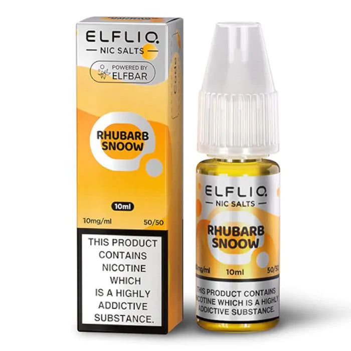 Rhubarb Snoow Elfbar Elfliq Nic Salt 10ml