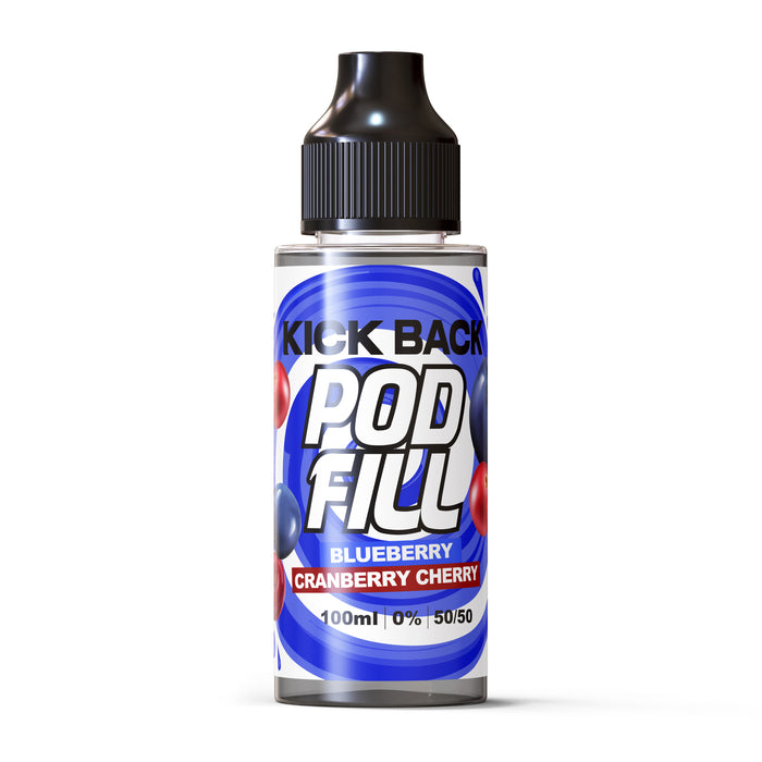 Kick Back Pod Fill Blueberry Cherry Cranberry 100ml Shortfill