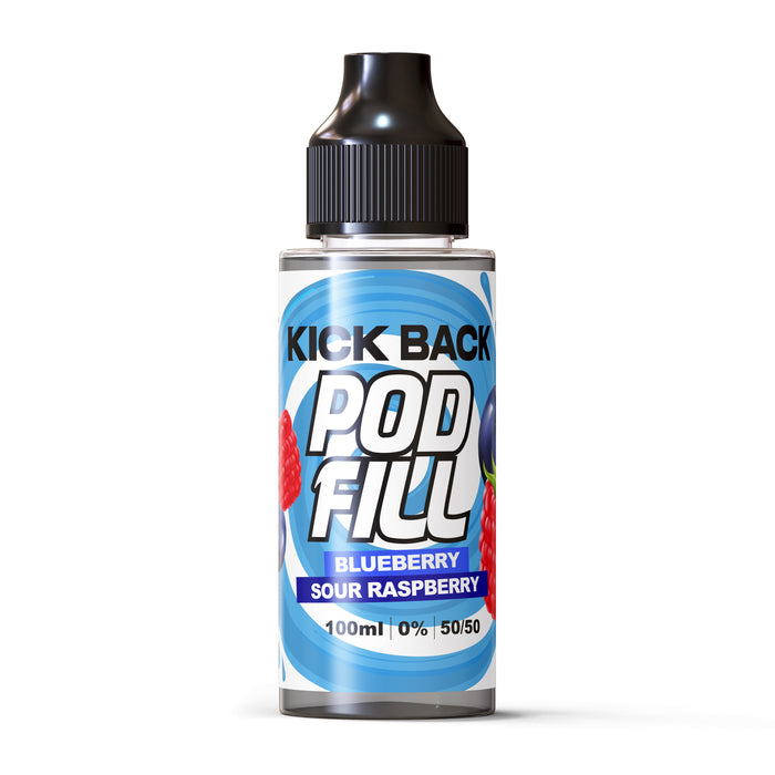 Kick Back Pod Fill Blueberry Sour Raspberry 100ml Shortfill