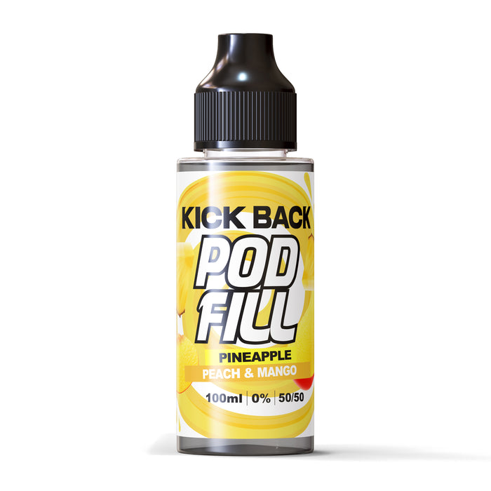 Kick Back Pod Fill Pineapple Peach Mango 100ml Shortfill