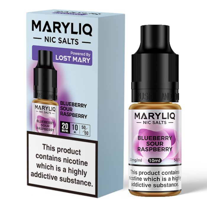 Blueberry Sour Raspberry By Lost Mary MARYLIQ Nic Salts 10ml