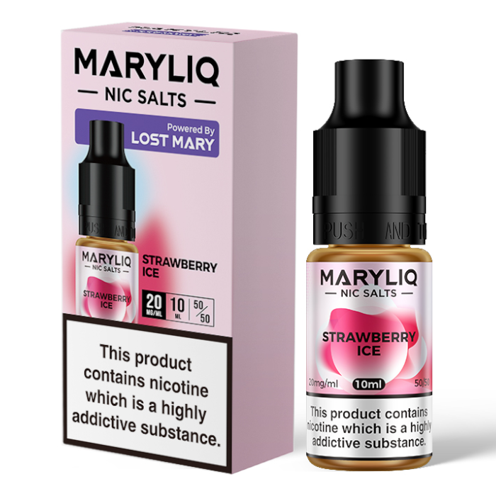 Strawberry Ice By Lost Mary MARYLIQ Nic Salts 10ml
