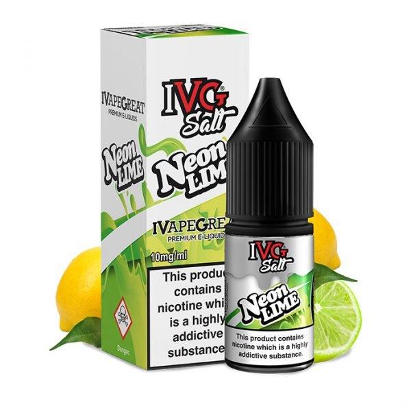 IVG Nic Salt Neon Lime 10ml - I Love Vapour nic salts IVG