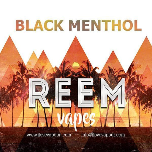 Black Menthol Premium E juice By Reem Vapes - I Love Vapour E-Juice reem