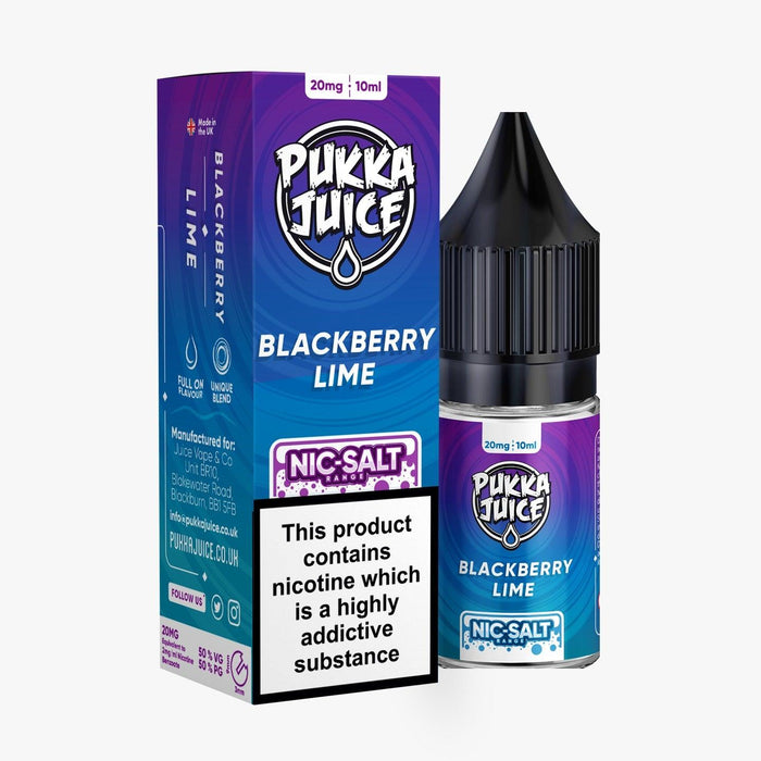 Blackberry Lime Nic Salt by Pukka Juice - I Love Vapour E-Juice Pukka juice