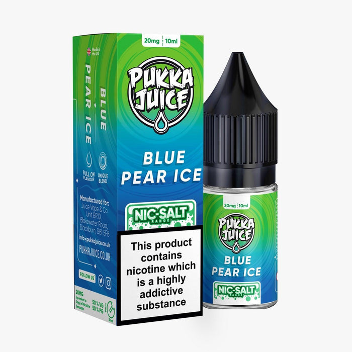 Blue Pear Ice Nic Salt by Pukka Juice - I Love Vapour E-Juice Pukka juice
