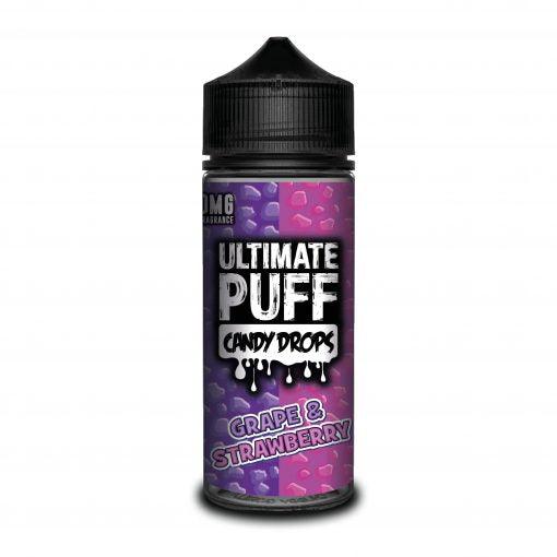Ultimate Puff Candy Drops Grape & Strawberry 120ML Shortfill - I Love Vapour E-Juice Ultimate Puff