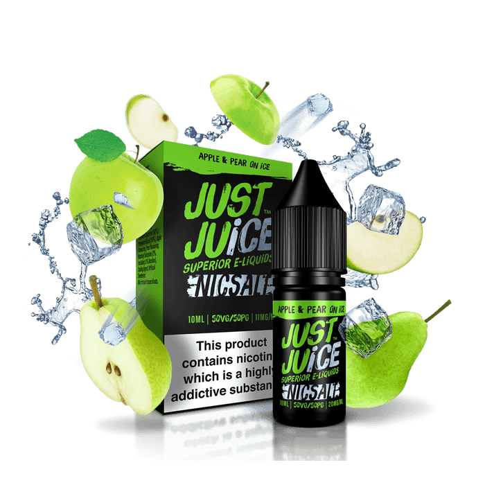 Just Juice e-liquid Apple & Pear on ice 10ml Nic Salt - I Love Vapour E-Juice Just Juice