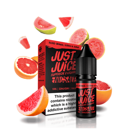 Just Juice e-liquid Blood orange citrus & guava 10ml Nic Salt - I Love Vapour E-Juice Just Juice