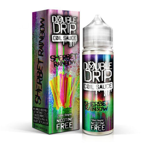 Double Drip Sherbet Rainbow E-Liquid 50ml Short Fill - I Love Vapour E-Juice Double Drip
