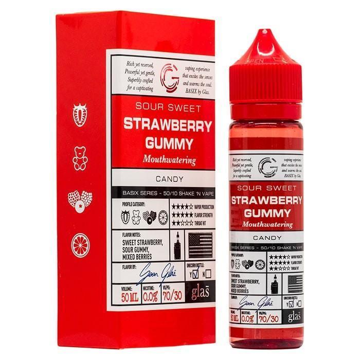 Glas Basix Series - Strawberry Gummy E-Liquid 50ml Short Fill - I Love Vapour E-Liquid glas