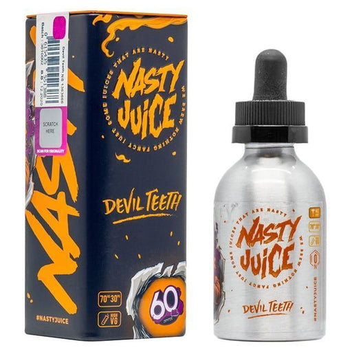 Nasty Juice - Devil Teeth E-Liquid 50ml Short Fill - I Love Vapour E-Juice nasty juice